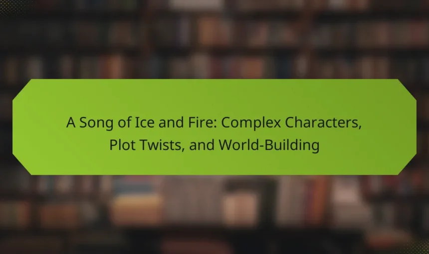 A Song of Ice and Fire: Complex Characters, Plot Twists, and World-Building