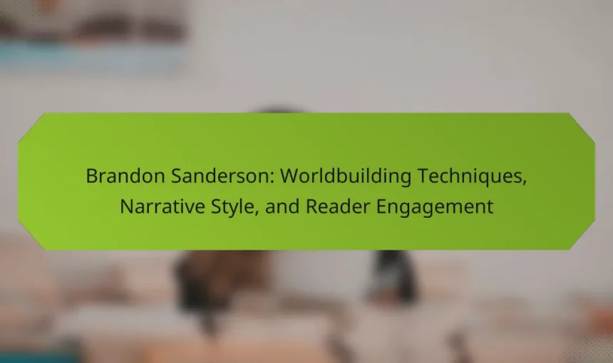 Brandon Sanderson: Worldbuilding Techniques, Narrative Style, and Reader Engagement